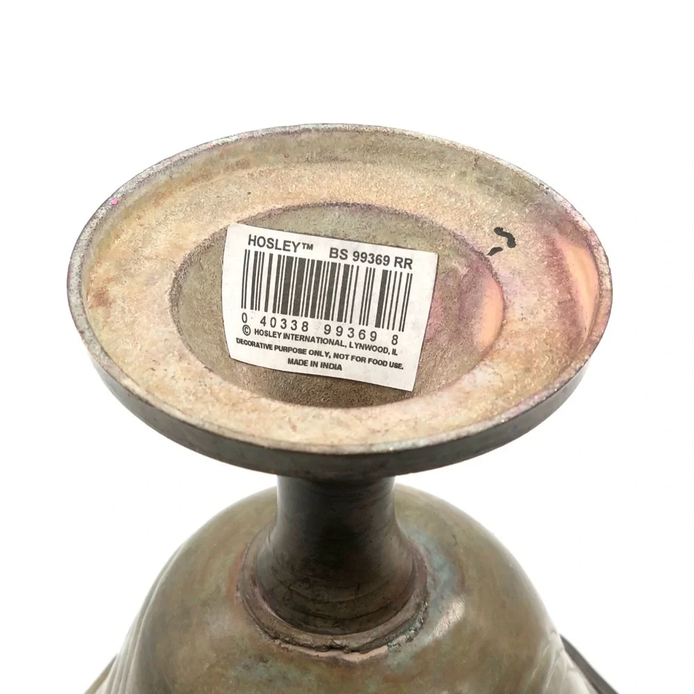 Holsey Vintage Style Metal Goblet, Chalice Shape Room Decoration, - Picture 2 of 5